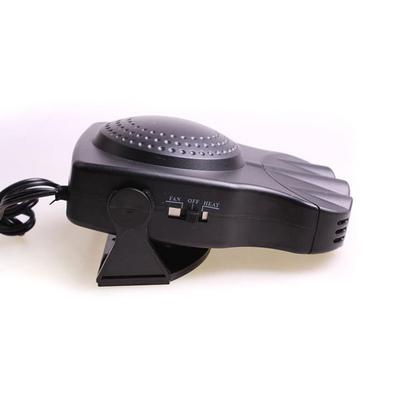 بخاری های اتومبیل قابل حمل هوشمند رنگ سیاه 150w با عملکرد فن / بخاری