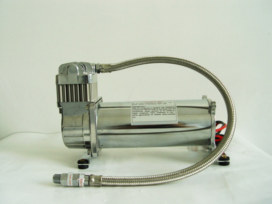 قیمت خوب 200PSI Single Chrome Car Compressor Air 12v ، سیستم تعلیق Air Ride برای کامیون ها آنلاین