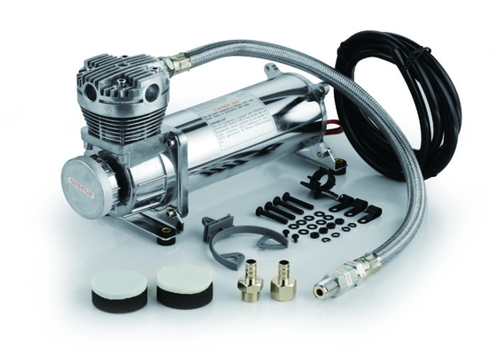 کمپرسور سیستم تعلیق هوای نقره ای و سیاه تنها 200psi Chrome Material