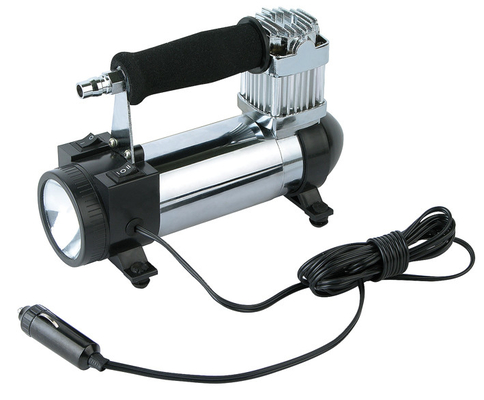 12V مشکی فلزی قابل شارژ 3 در 1 کیت کمپرسور هوا برای اتومبیل