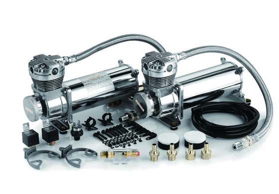قیمت خوب پمپ تعلیق هوای قابل حمل سنگین دوتایی 12v دوام 200 psi آنلاین
