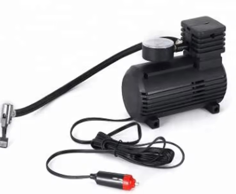 کمپرسور هوا کوچک پمپ لاستیک قابل حمل Dc12v با گج Mini Compressor 300psi کمپرسور هوا قابل حمل ماشین