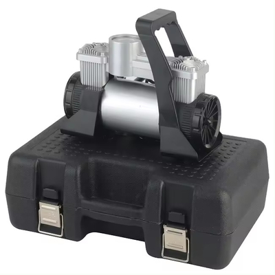 پمپ لوله اتومبیل Dc 12v فشار فلزی کمپرسور هوا اتوماتیک با جعبه پلاستیکی