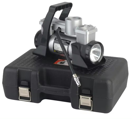 پمپ لوله اتومبیل Dc 12v فشار فلزی کمپرسور هوا اتوماتیک با جعبه پلاستیکی