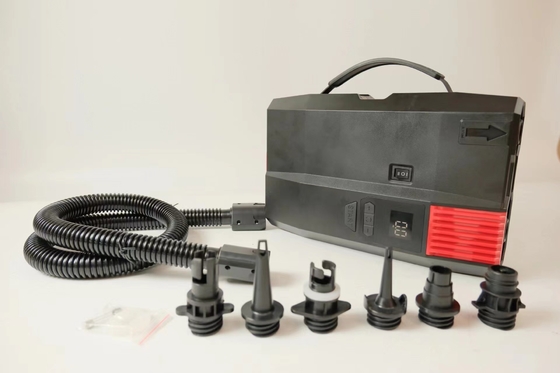 پمپ انفلاسیون Dc 12v با صفحه نمایش دیجیتال و 6 نوزل لوازم جانبی