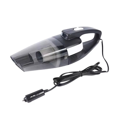 جاروبرقی دستی ماشین DC12V با چراغ روشن کننده سیگار LED پلاستیکی سیاه