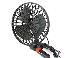 هواکش های خنک کننده کوچک ماشین پلاستیک Dc 12v قابل حمل 4 اینچ با جذب