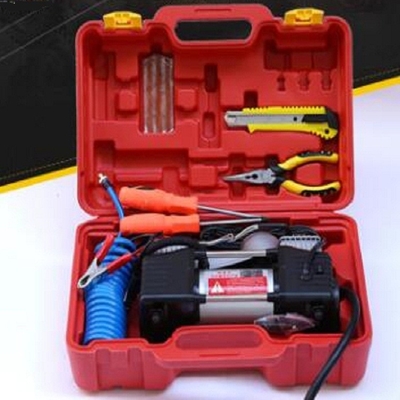 کمپرسورهای هوا نقره ای وسیله نقلیه قابل حمل 12v شوک هوای کمپرسور هوا برقی برای کامیون ها