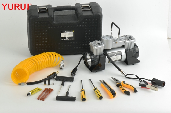 پمپ تایر فلزی کنسرتور هوای قابل حمل 12v 180w 150psi با نور