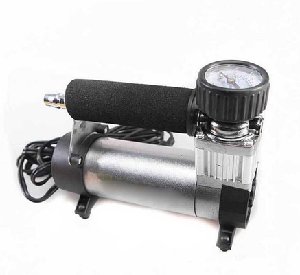 قیمت خوب کمپرسور هوا قابل حمل نقره ای سیاه سنگین 12 پمپ هوای 12 Psi برای ماشین آنلاین