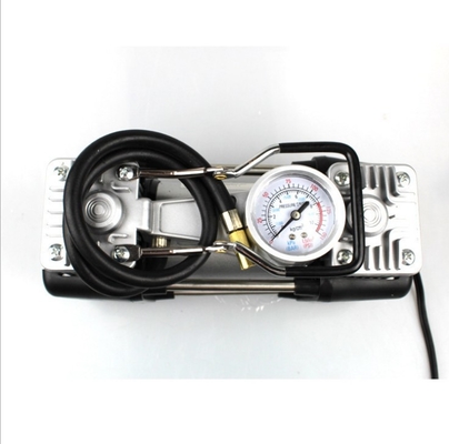 پمپ هوایی دو سیلندر فلزی هوای 180w 150PSI با ساعت
