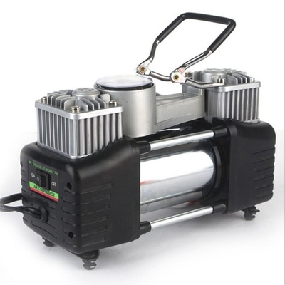 قیمت خوب پمپ هوایی دو سیلندر فلزی هوای 180w 150PSI با ساعت آنلاین