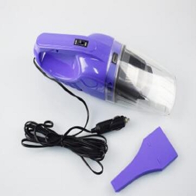 جاروبرقی باتری دست نگهدارنده بنفش ماده پلاستیک Dc 12v پلاستیک