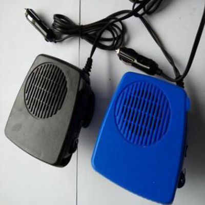 بخاری اتومبیل قابل حمل پلاستیک DC 12v رنگ سیاه با عملکرد فن / بخاری