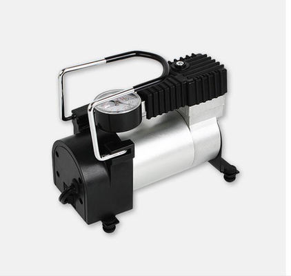 قیمت خوب کمپرسور هوای قابل حمل 12v فلزی برای سیلندر تک رنگ نقره ای سیاه رنگ آنلاین