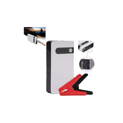 شارژر باتری خودرو 12 ولت با چراغ قوه LED با باتری 11000mAh