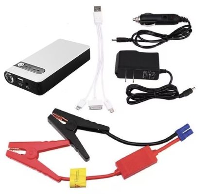 شروع کننده پرش اتومبیل کمپکت 12 ولت با چراغ قوه LED و باتری 11000mAh 400A جریان اوج