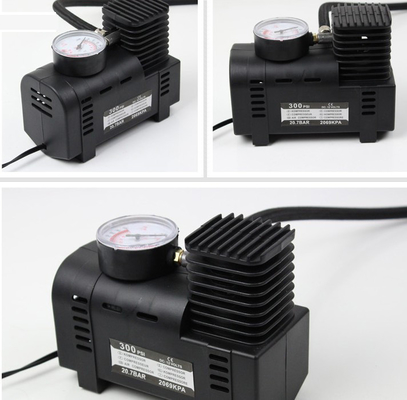 فشار 0.8 کیلو گرم وزن اتومبیل قابل حمل پمپ DC 12V 250 Psi با ساعت
