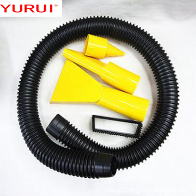 جارو برقی زرد قابل حمل ABS DC12v برای استفاده از ماشین با انعطاف پذیر خیس و خشک