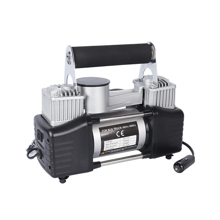 کمپرسور هوا با دو سیلندر فلزی با کیف حمل کمپرسور هوا با فشار بالا DC 12V