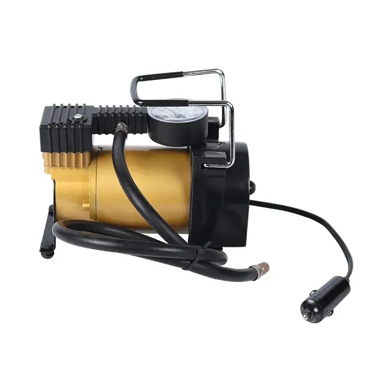 کمپرسور هواپیمای فلزی قابل حمل DC12v یک سیلندر لوله اتومبیل پمپ انفلاسیون سریع