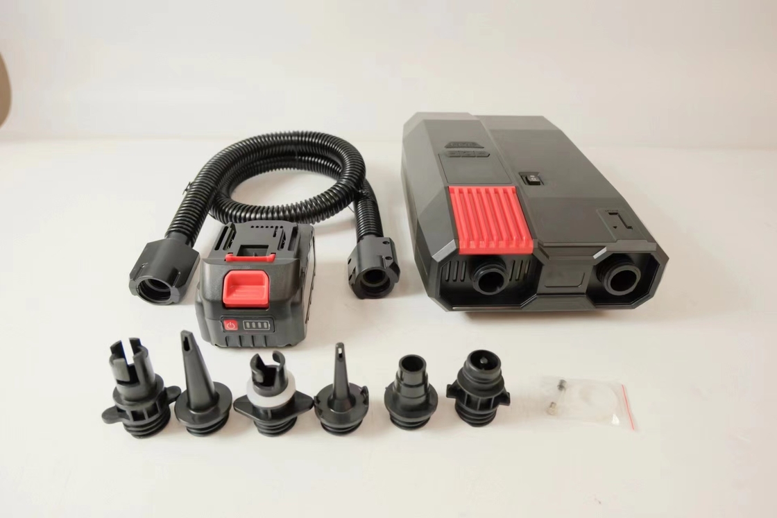 AC110-220V پمپ سوپ دیجیتال الکتریکی DC 12V با باتری لیتیوم برای پر کردن تخت بادکنک