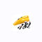 جارو برقی اتومبیل قابل حمل زرد با فندک 12 ولت DC سیگار 35w - 60w