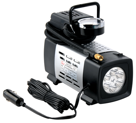 قیمت خوب کمپرسور هوای قابل حمل با وظیفه سنگین نقره ای فلز سریع 12v 180 W و تورم سریع آنلاین