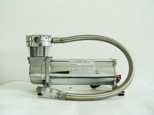 قیمت خوب کمپرسور سیستم تعلیق هوای نقره ای و سیاه تنها 200psi Chrome Material آنلاین