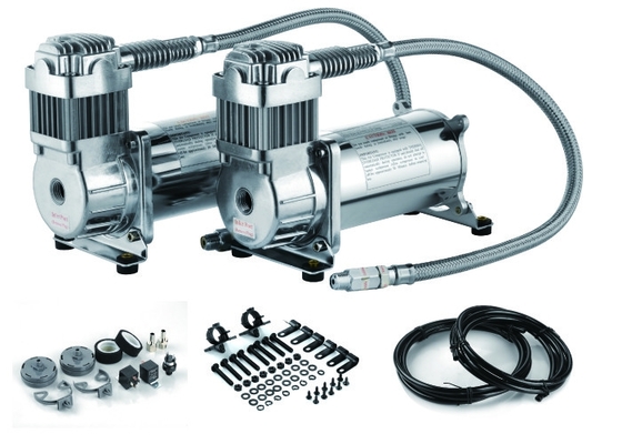 DC12V کمپرسور هواپیمایی دوقلو فولاد کمپرسور هواپیمایی دوقلو مخزن