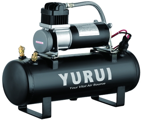 قیمت خوب کیت های منبع هوای 12V 150PSI سیستمهای هوایی 1.5 مخازن گالن فلز سیاه برای تورم سریع آنلاین