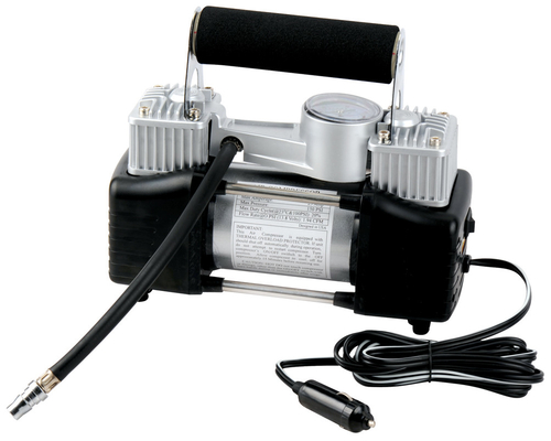 قیمت خوب کمپرسور هوا فلزی DC 12V 150 PSI سیاه و نقره ای برای قدرت قوی و سریع آنلاین