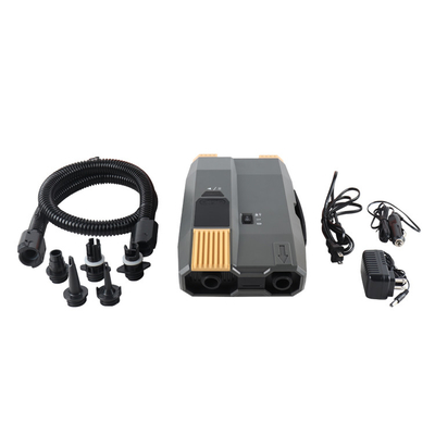 قیمت خوب پمپ 12 ولت با باتری شارژ پذیر و خط برق AC 110-220 ولت برای ابزار های بادکنک تا 20PSI آنلاین