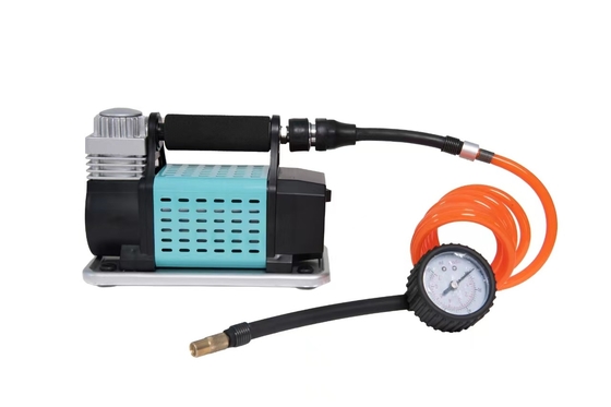 کمپرسور هواپیمای نقلیه فلزی DC12V با فشار سنج فلزی