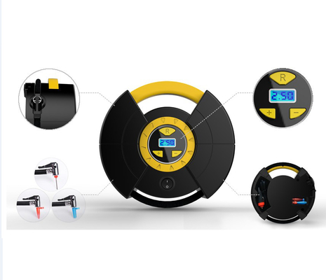 قیمت خوب کمپرسور هوا پلاستیک اتومبیل 150psi رنگ زرد سیاه برای لاستیک اتومبیل آنلاین