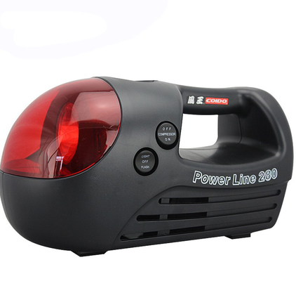 قیمت خوب کمپرسور هوا قابل حمل سیاه و قرمز برای ماشین سه در یک نوع 12v 280 Psi آنلاین
