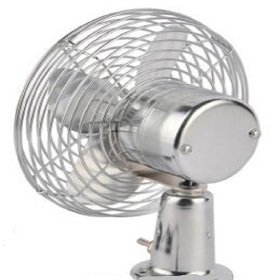 قیمت خوب فن خنک کننده مینی برقی اتومبیل 6 اینچی با تابش 12v / 24v در رنگ نقره ای آنلاین