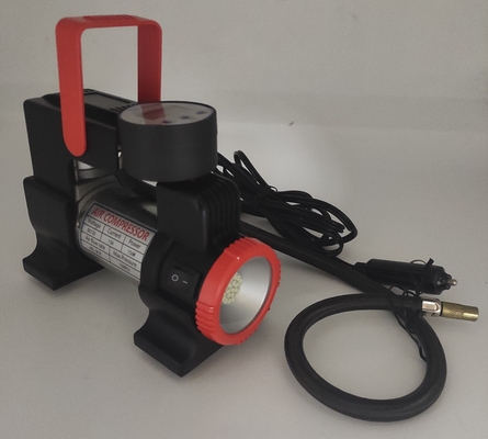 DC12V LED Light Portable Metal Car Air Compressor با اندازه گیری دیجیتال